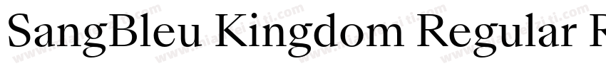 SangBleu Kingdom Regular Regular字体转换